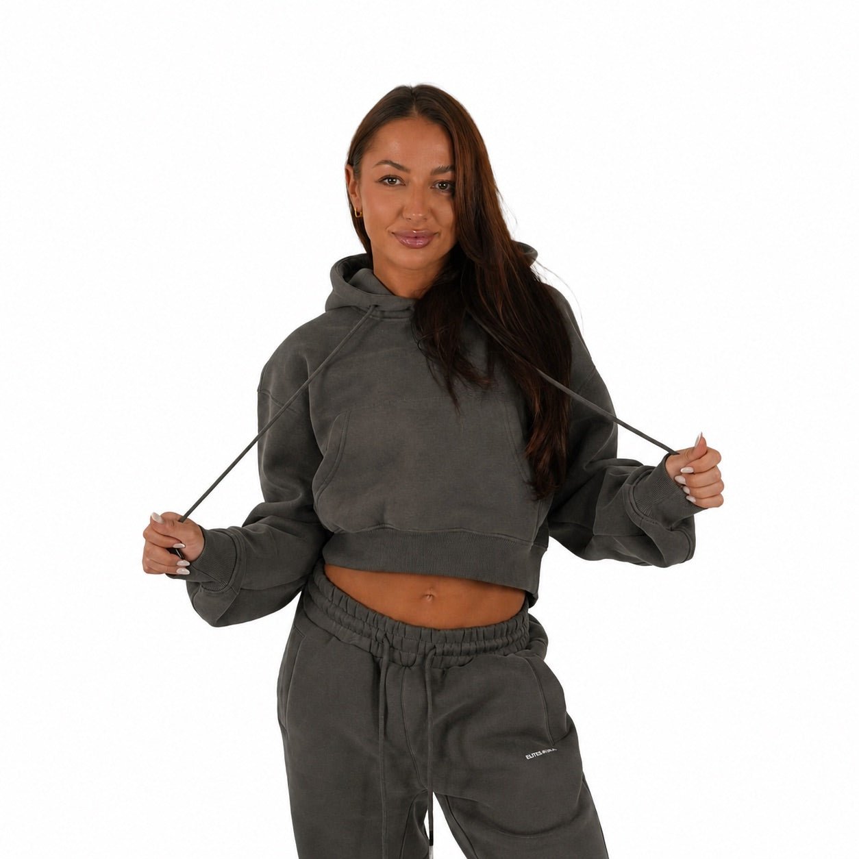 Onyx Aera Cropped Hoodie - Elites Aera