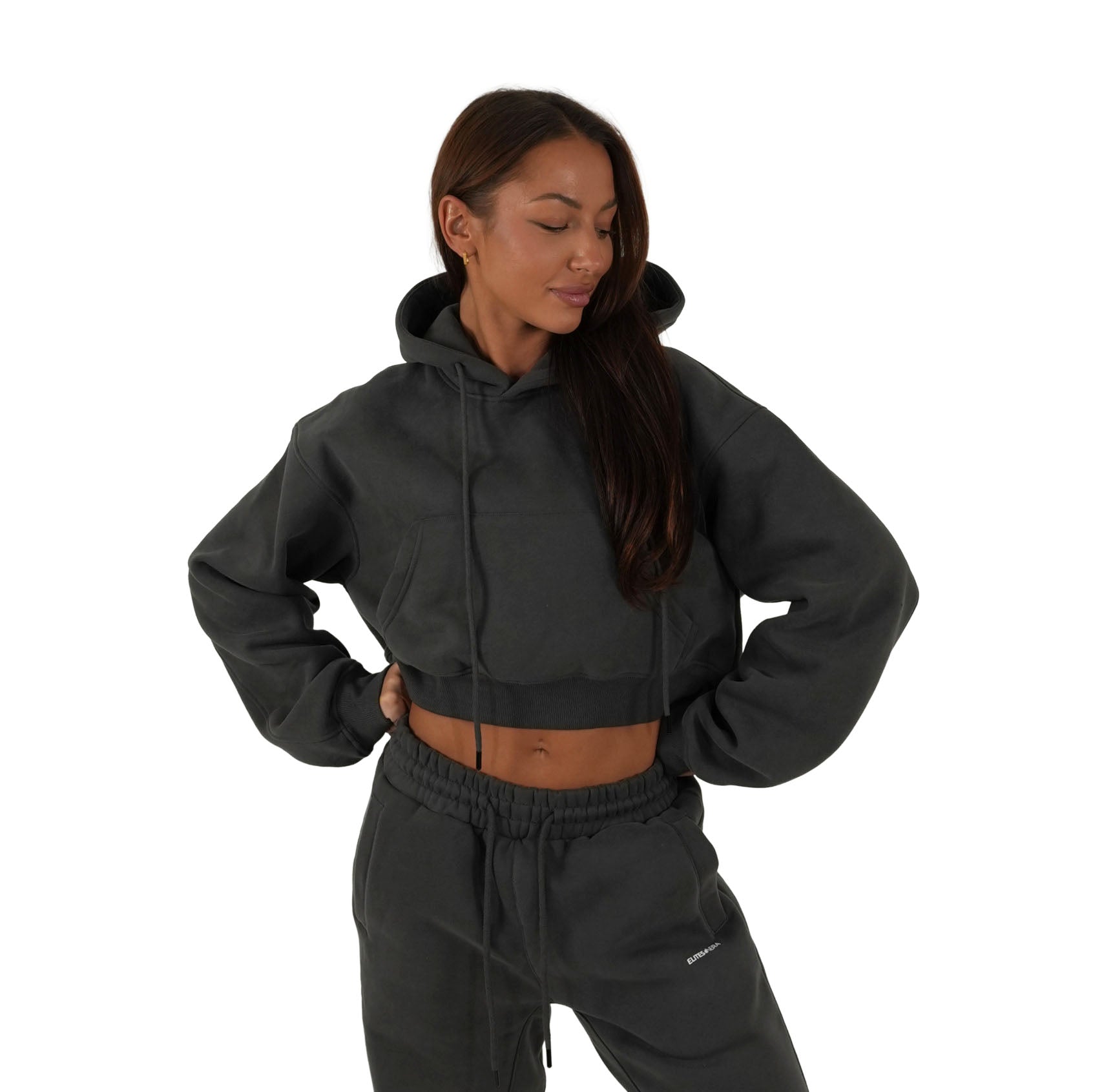 Onyx Aera Cropped Hoodie - Elites Aera