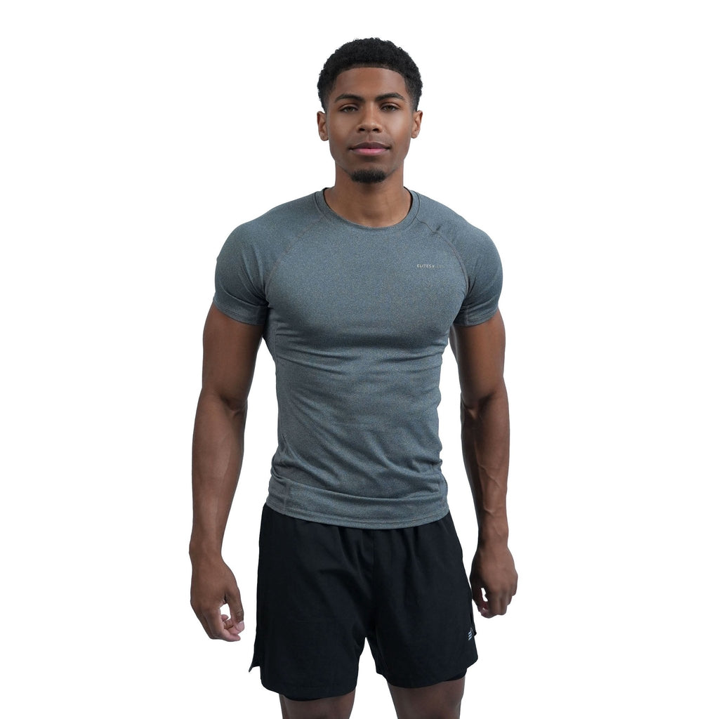 Men’s Grey Compression T-Shirt - Elites Aera