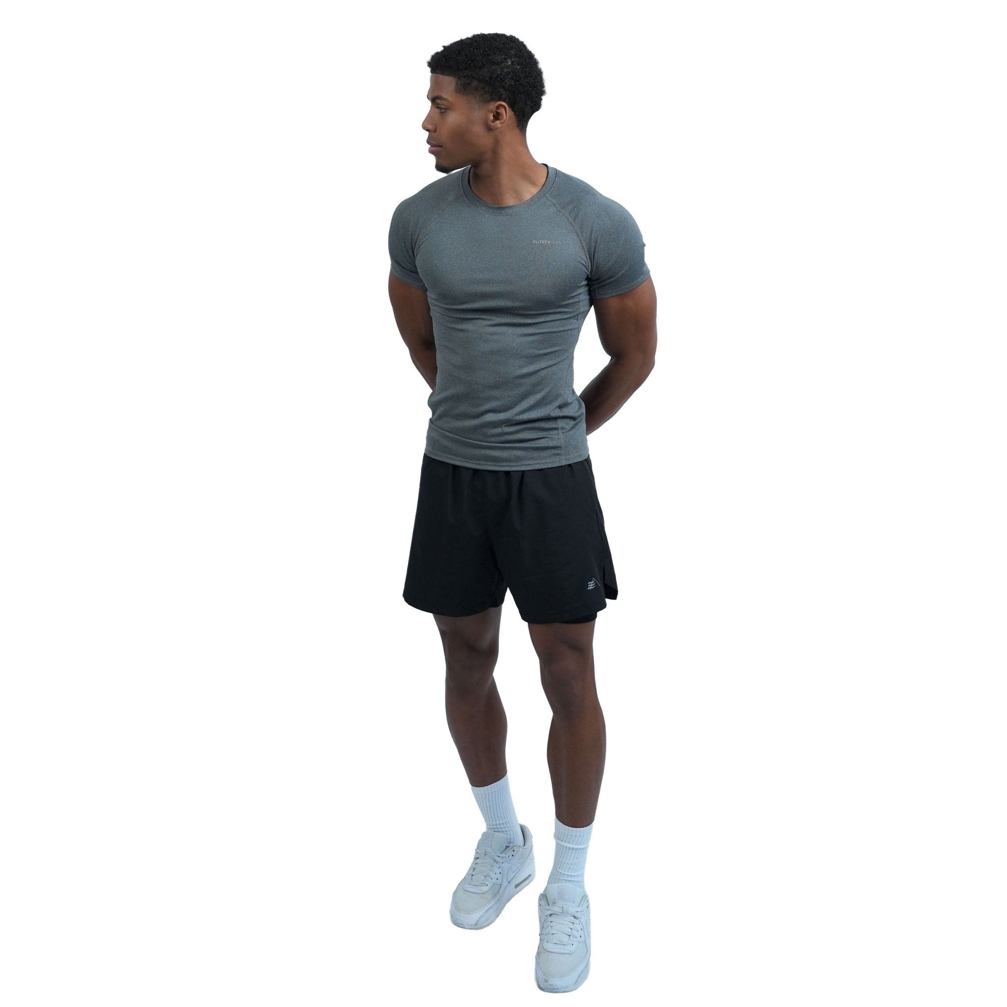 Men’s Grey Compression T-Shirt - Elites Aera