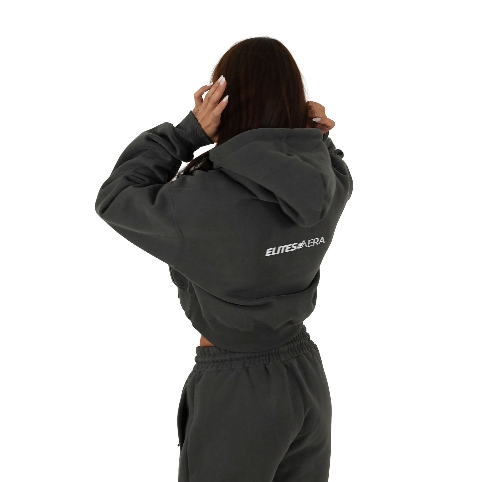 Onyx Aera Cropped Hoodie - Elites Aera