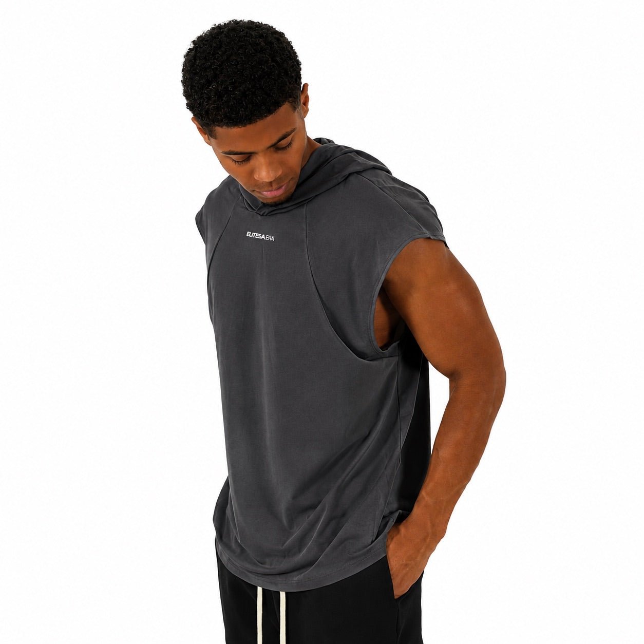Modern Build Over - Shoulder Hooded Tank - Elites Aera