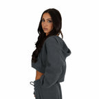 Premium Haven Cropped Zip - Up Hoodie - Elites Aera