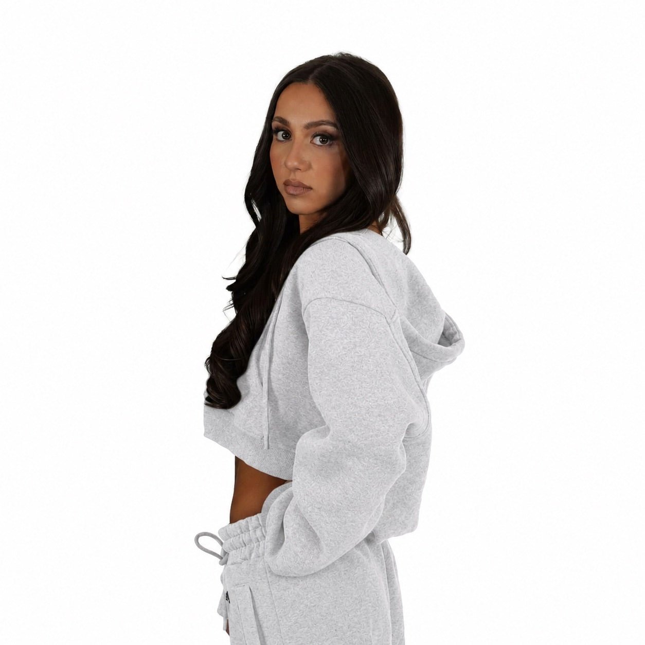 Premium Haven Cropped Zip - Up Hoodie - Elites Aera