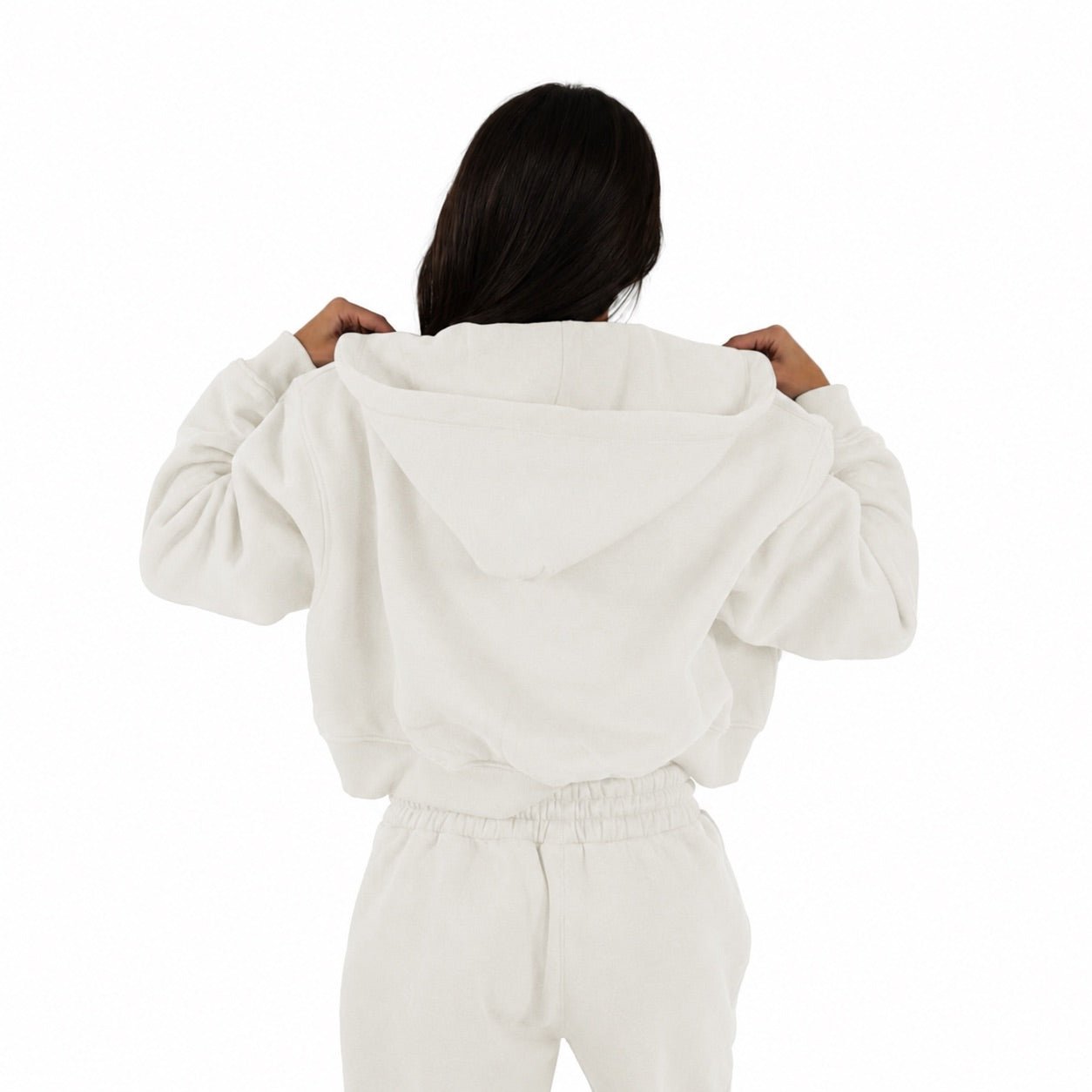 Premium Haven Cropped Zip - Up Hoodie - Elites Aera