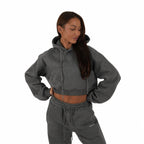 Onyx Aera Cropped Hoodie - Elites Aera