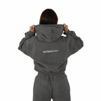 Onyx Aera Cropped Hoodie - Elites Aera