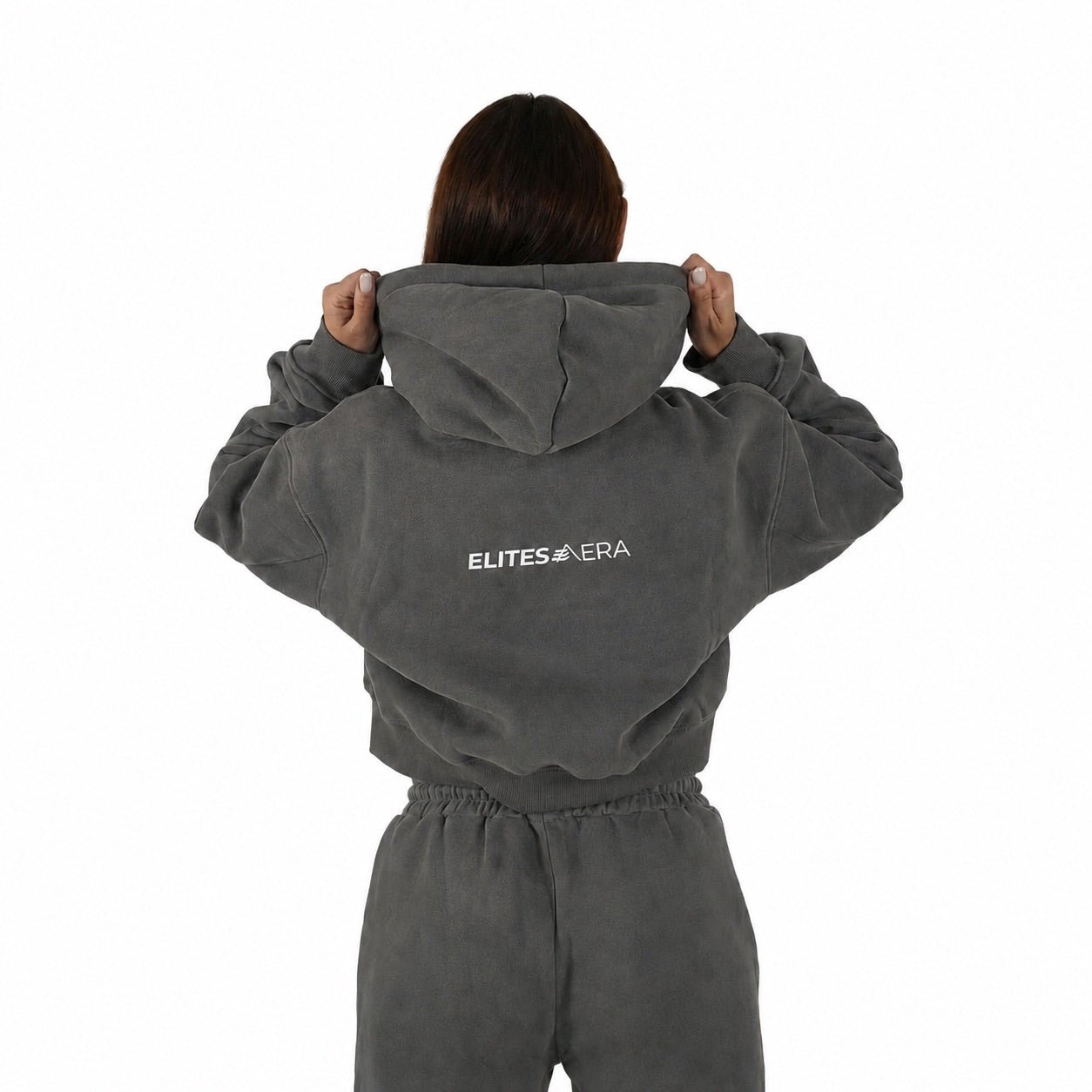 Onyx Aera Cropped Hoodie - Elites Aera