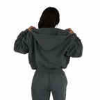 Premium Haven Cropped Zip - Up Hoodie - Elites Aera