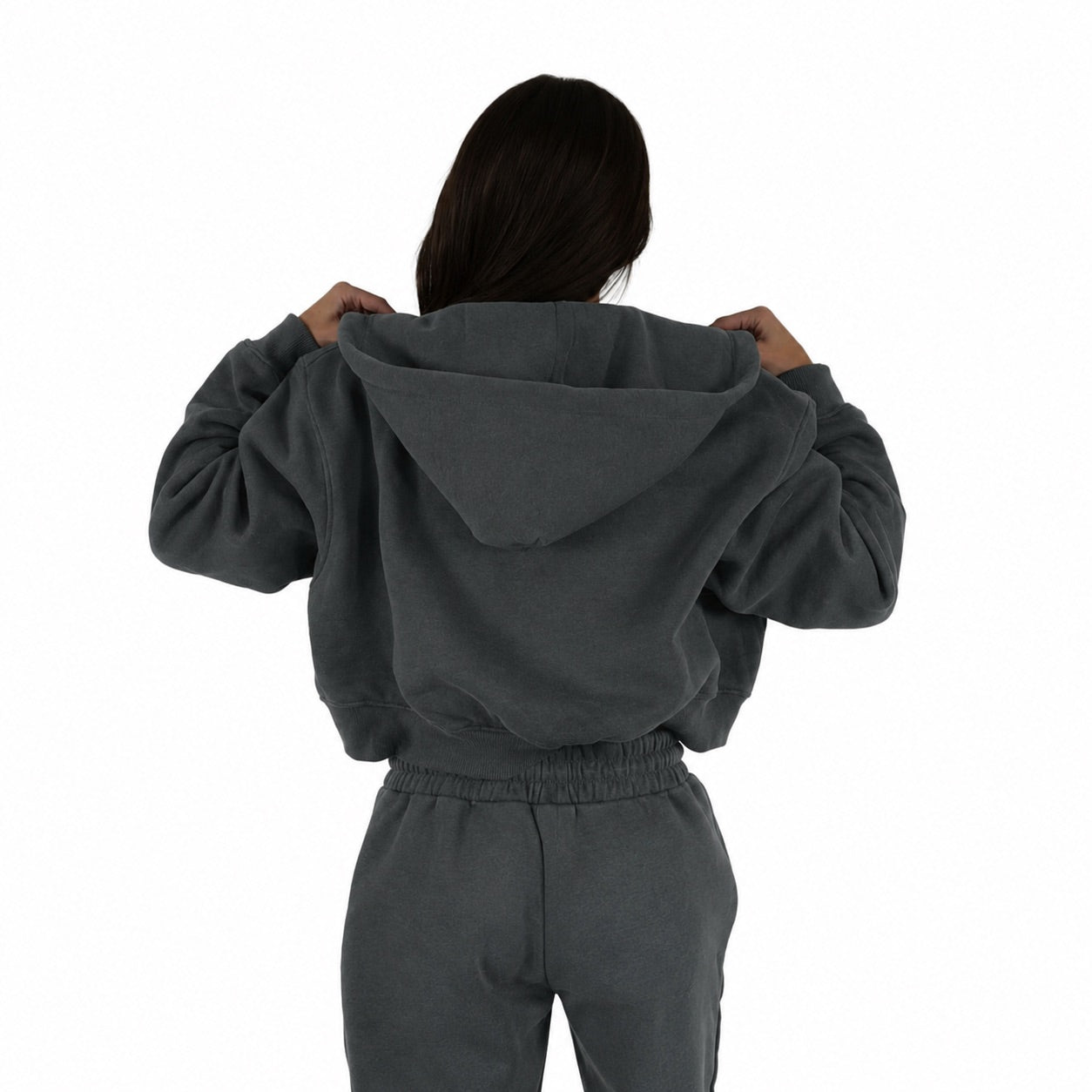 Premium Haven Cropped Zip - Up Hoodie - Elites Aera