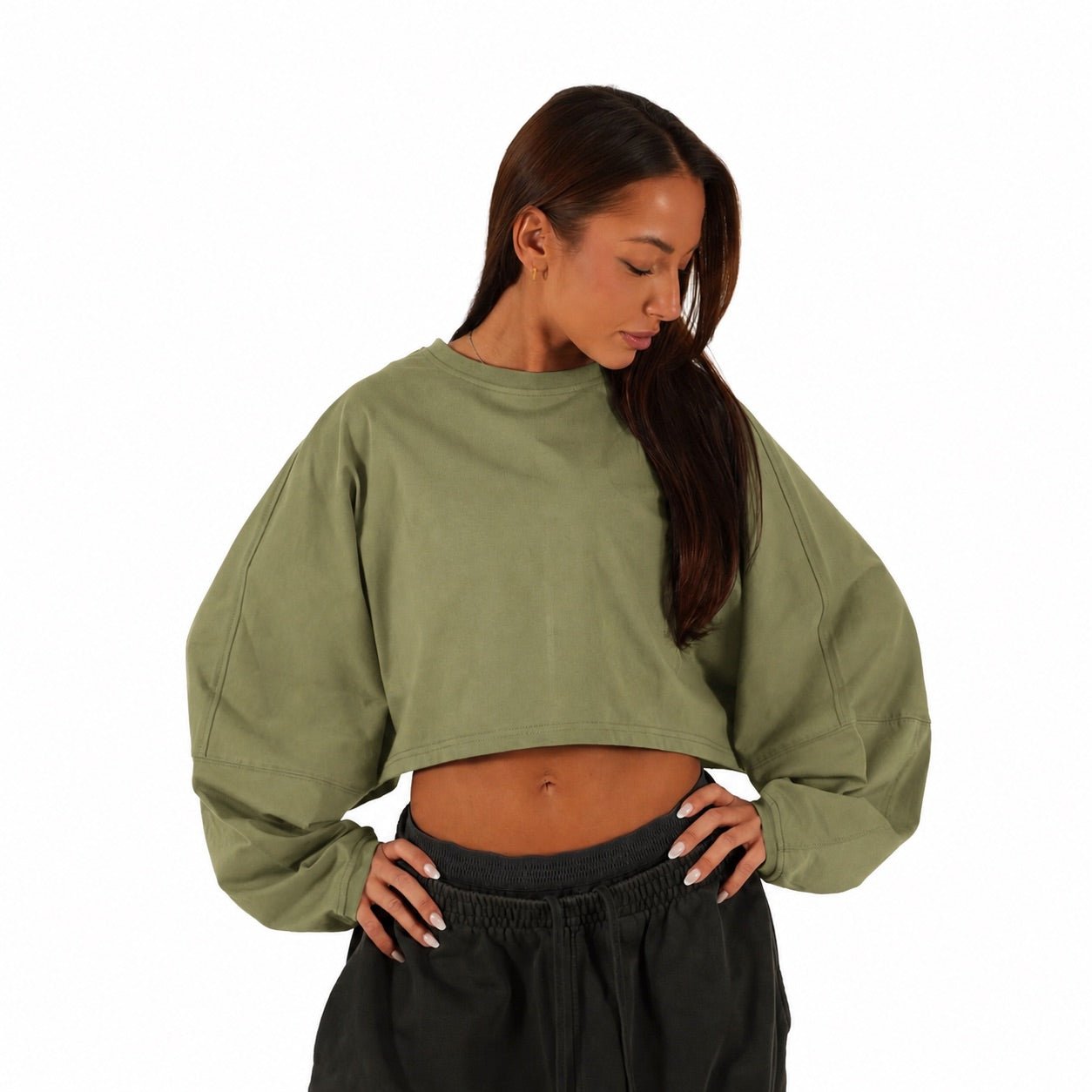 J - Flow Cropped Long - Sleeve - Elites Aera