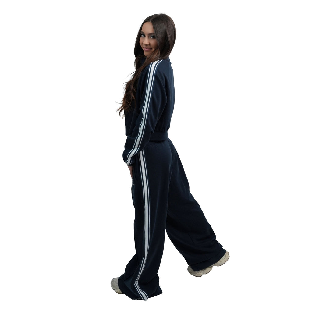 Women’s Blue Striped Pants - Elites Aera