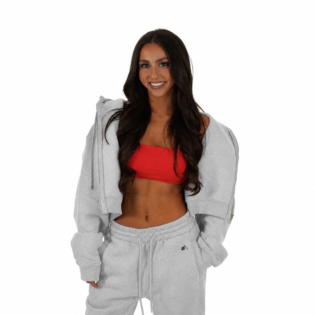 Premium Haven Cropped Zip - Up Hoodie - Elites Aera