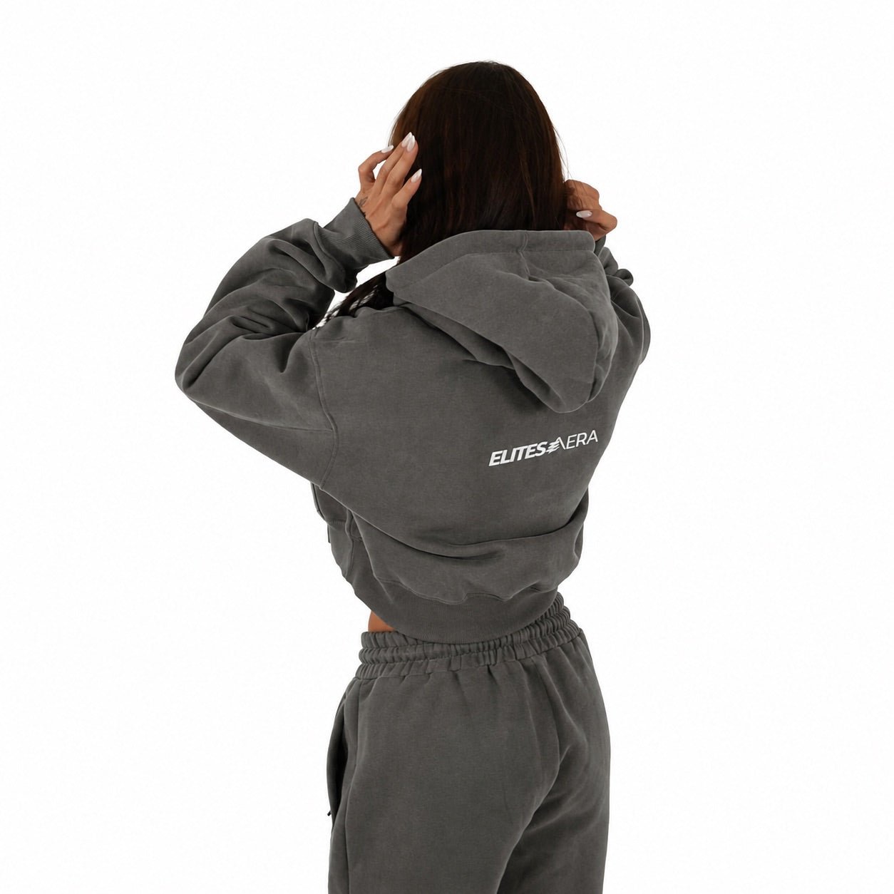 Onyx Aera Cropped Hoodie - Elites Aera