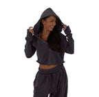 Effortless Drift Cropped Hoodie - Elites Aera