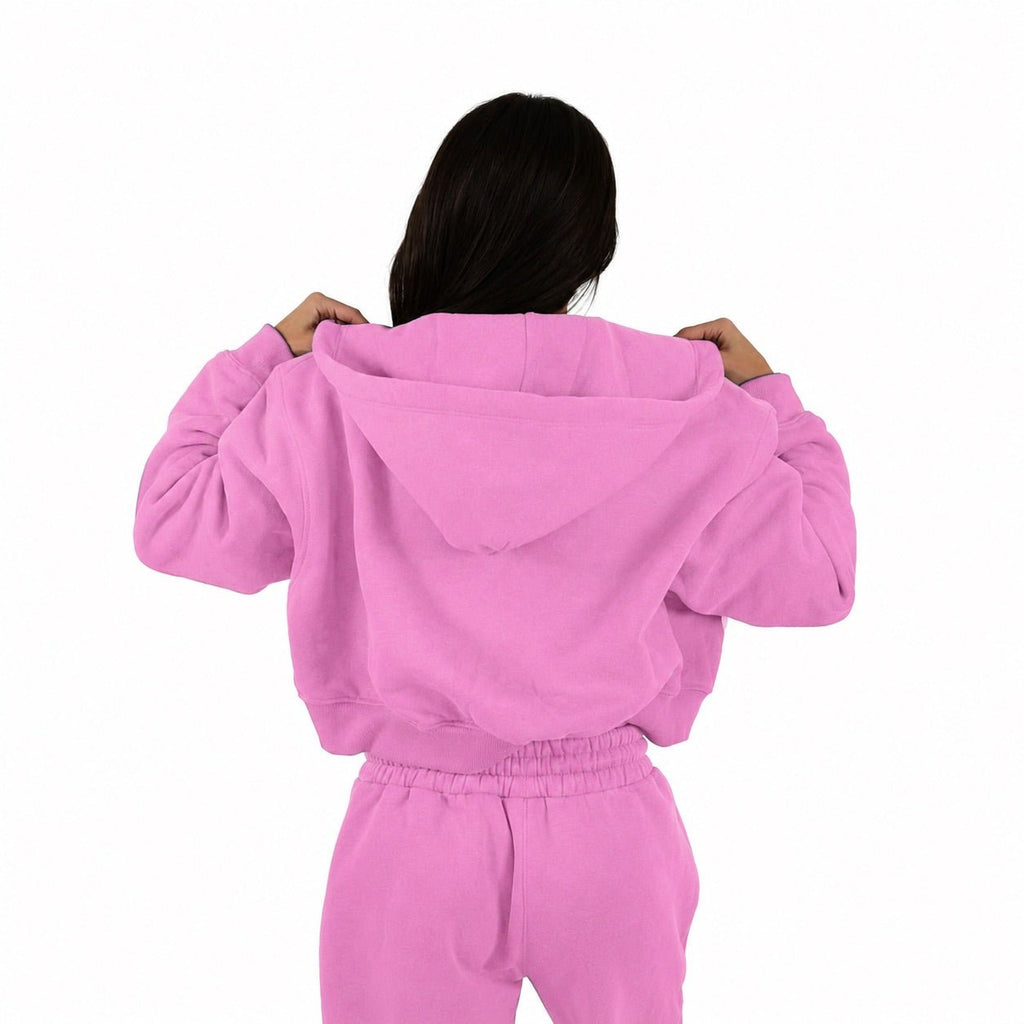 Premium Haven Cropped Zip - Up Hoodie - Elites Aera