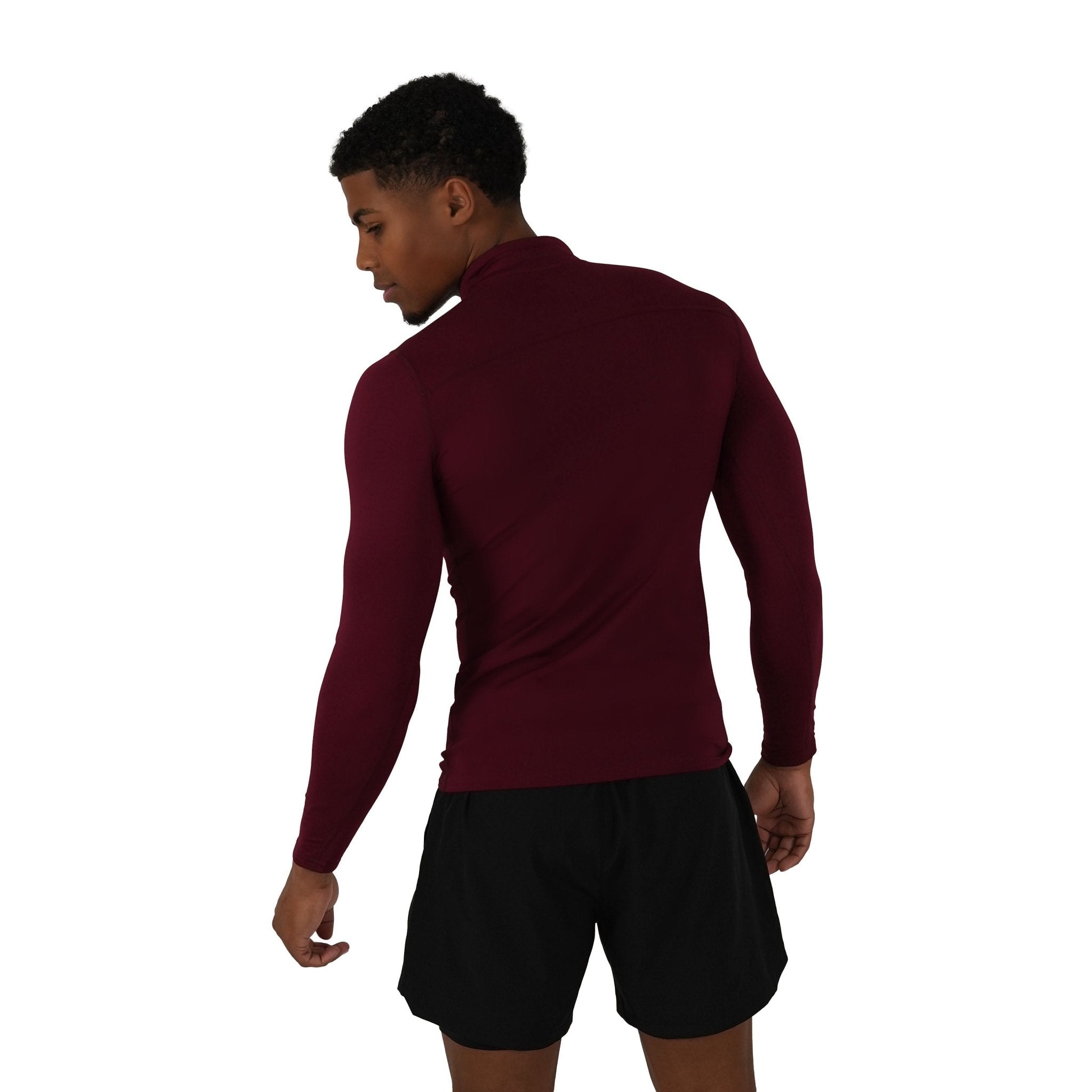 Men’s Burgundy Compression Shirt - Elites Aera