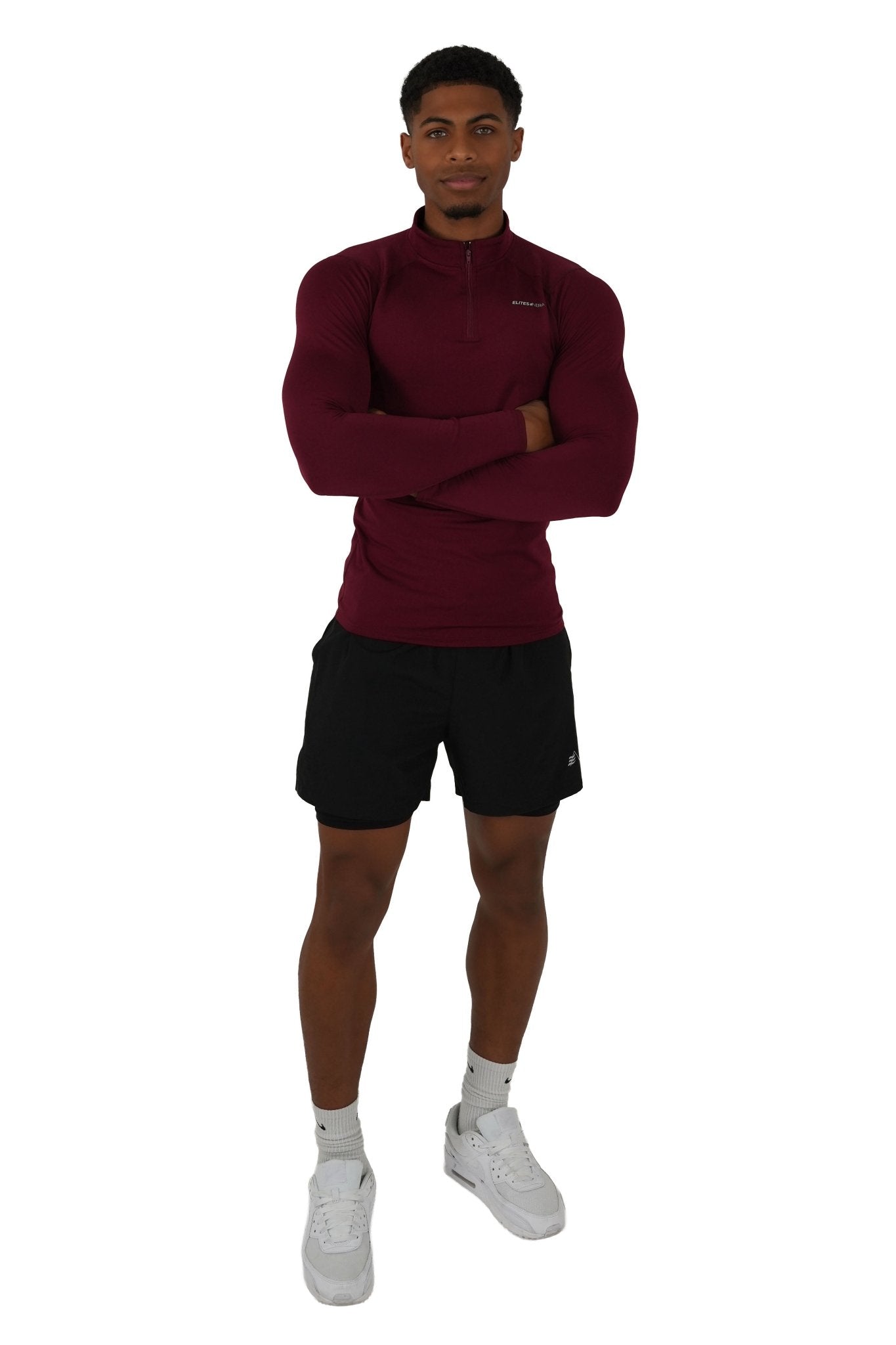 Men’s Burgundy Compression Shirt - Elites Aera