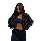 Women’s Blue Striped Zip - Up - Elites Aera