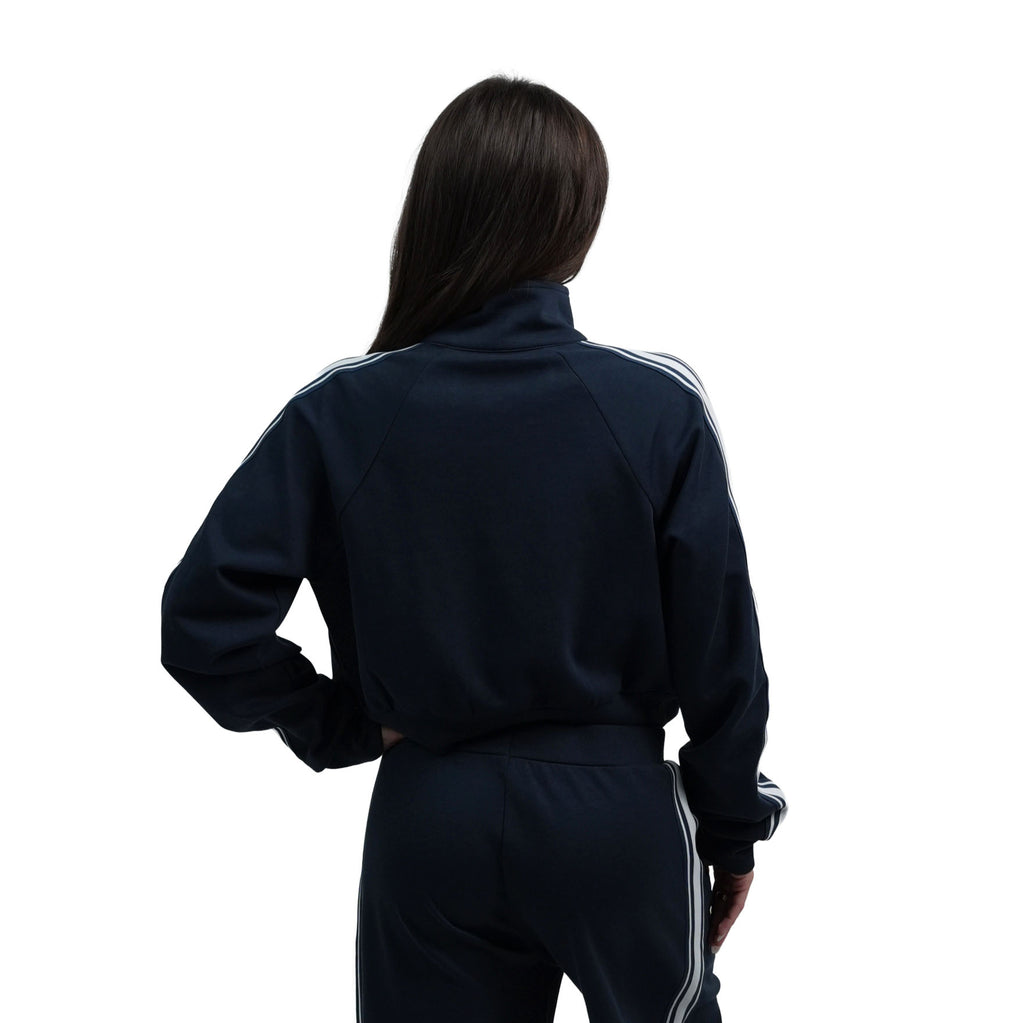 Women’s Blue Striped Zip - Up - Elites Aera