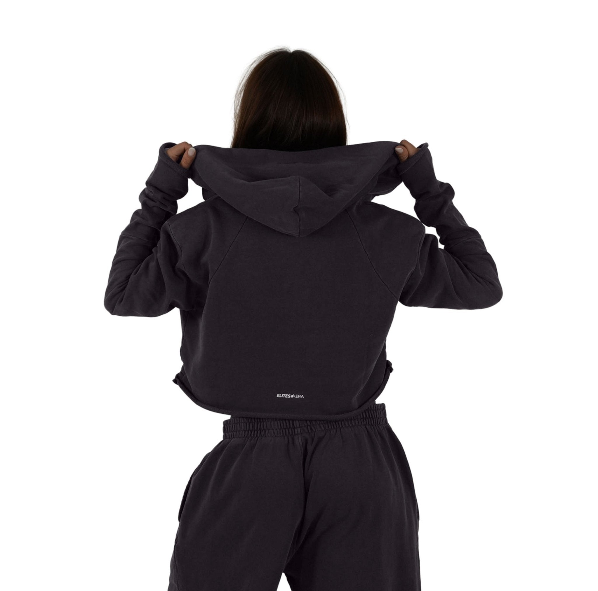 Effortless Drift Cropped Hoodie - Elites Aera