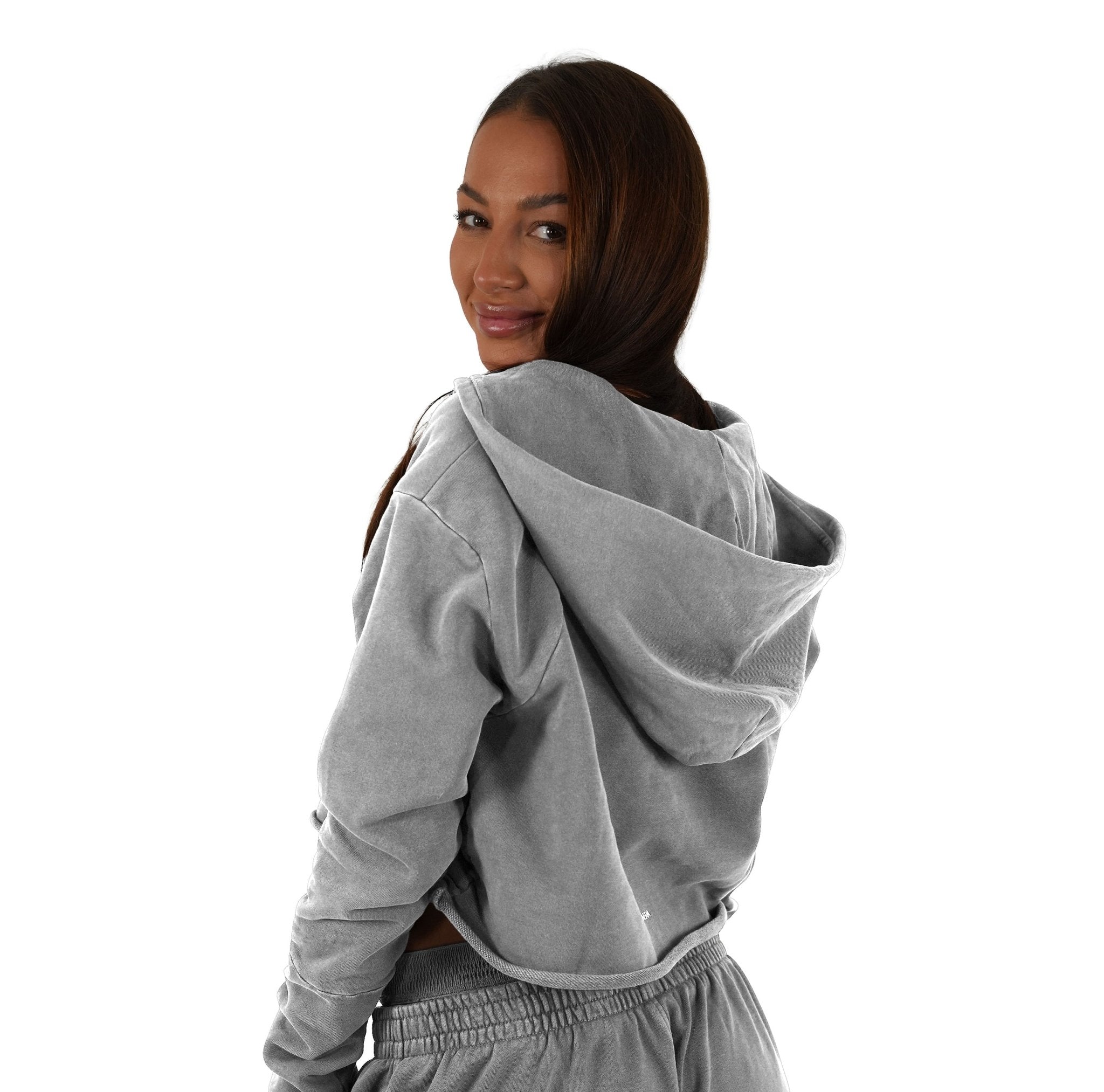 Effortless Drift Cropped Hoodie - Elites Aera