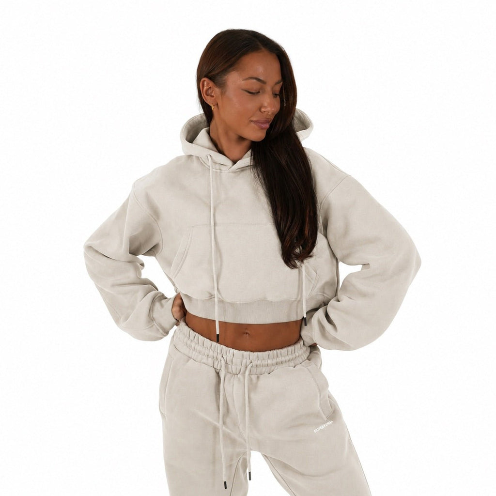 Onyx Aera Cropped Hoodie - Elites Aera