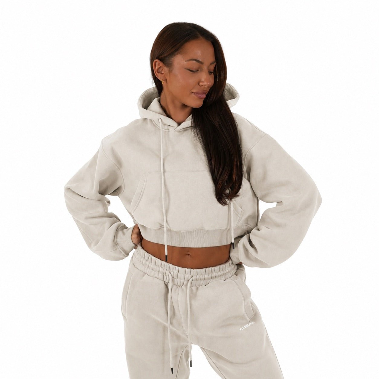 Onyx Aera Cropped Hoodie - Elites Aera