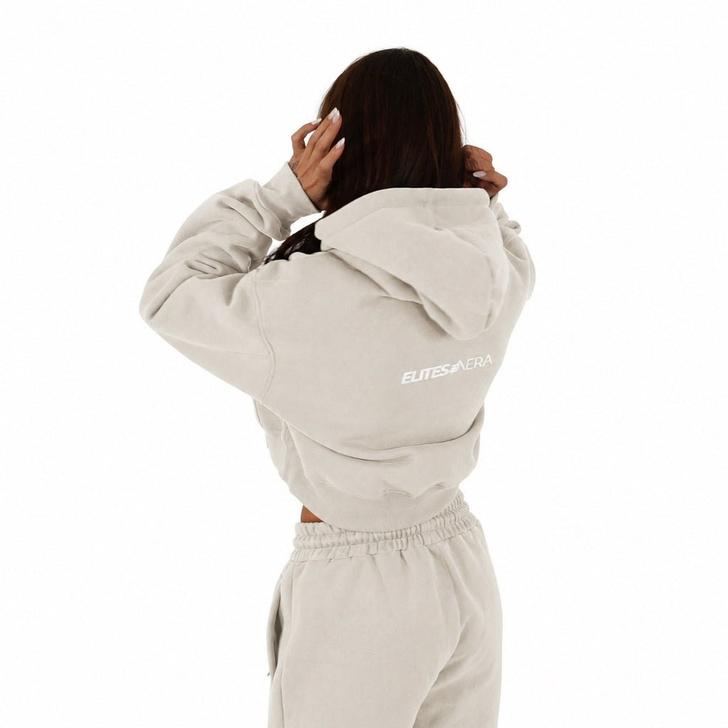 Onyx Aera Cropped Hoodie - Elites Aera