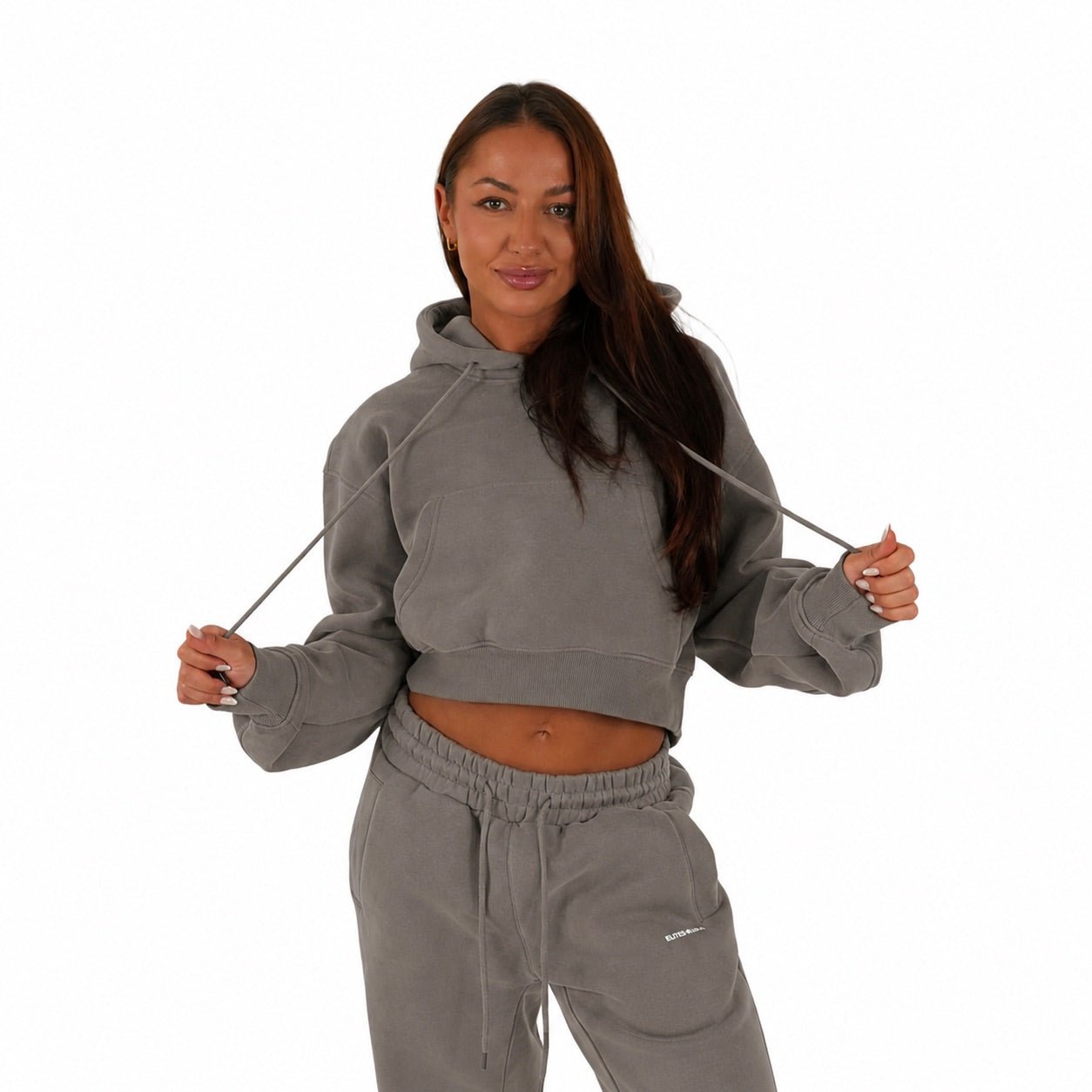 Onyx Aera Cropped Hoodie - Elites Aera