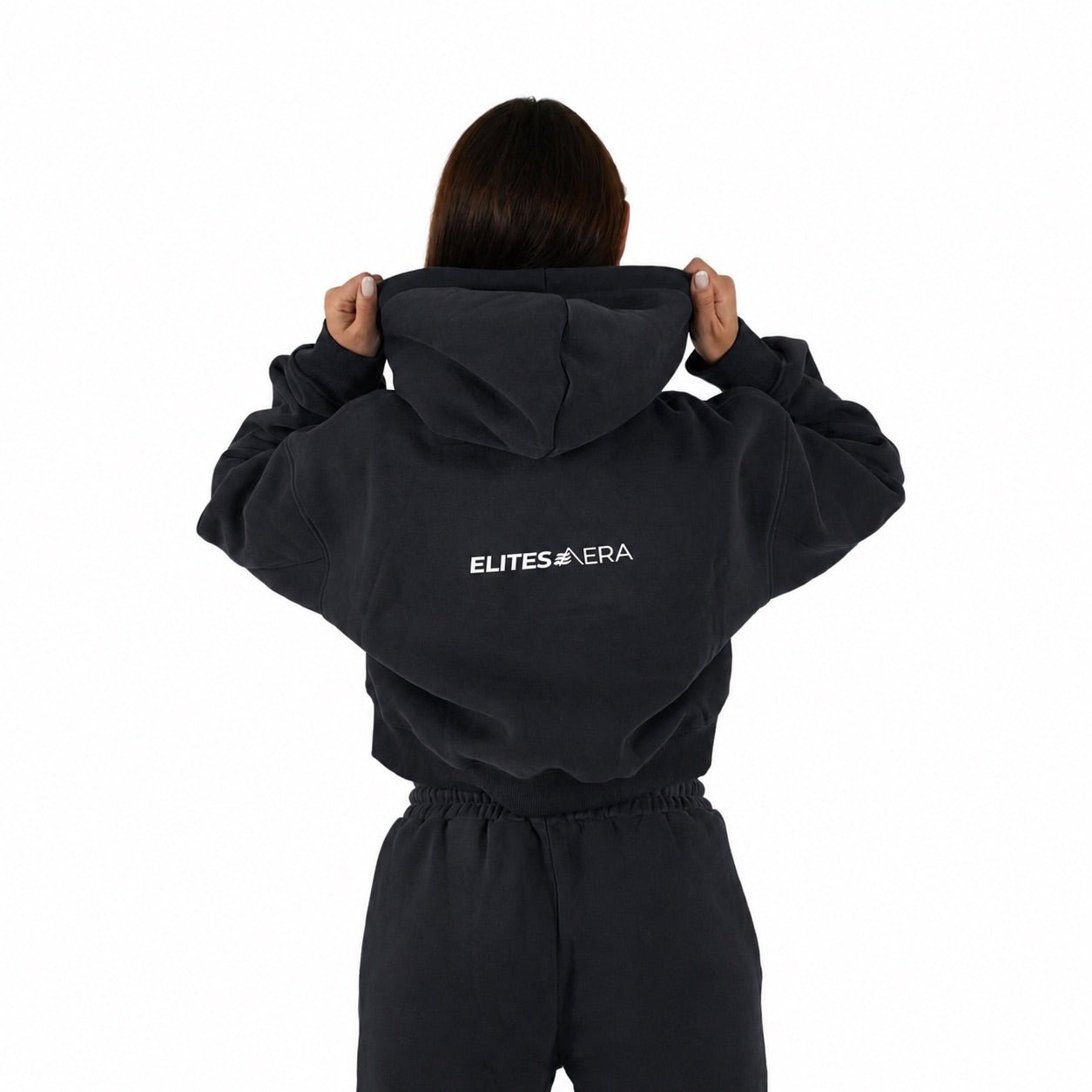 Onyx Aera Cropped Hoodie - Elites Aera