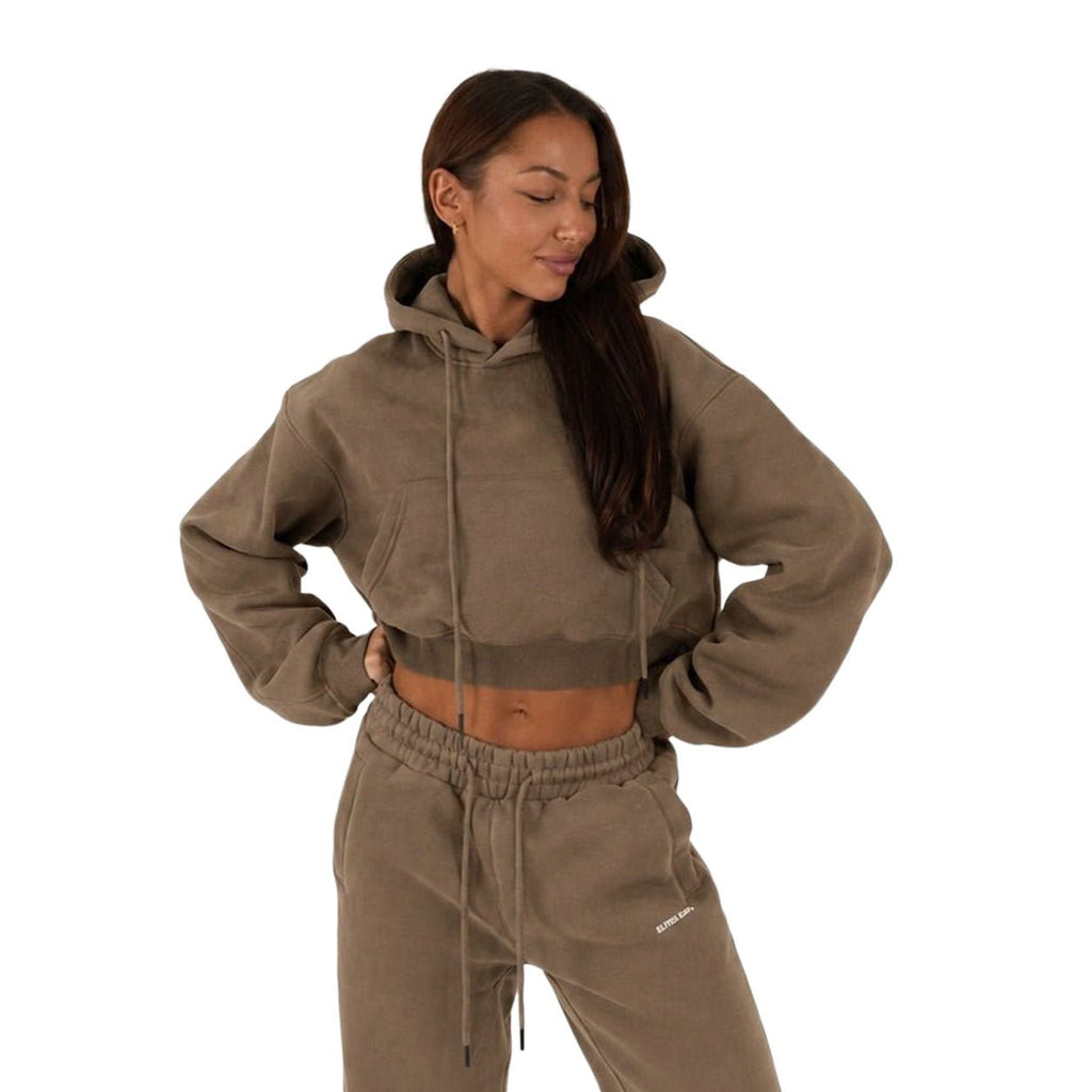 Onyx Aera Cropped Hoodie - Elites Aera