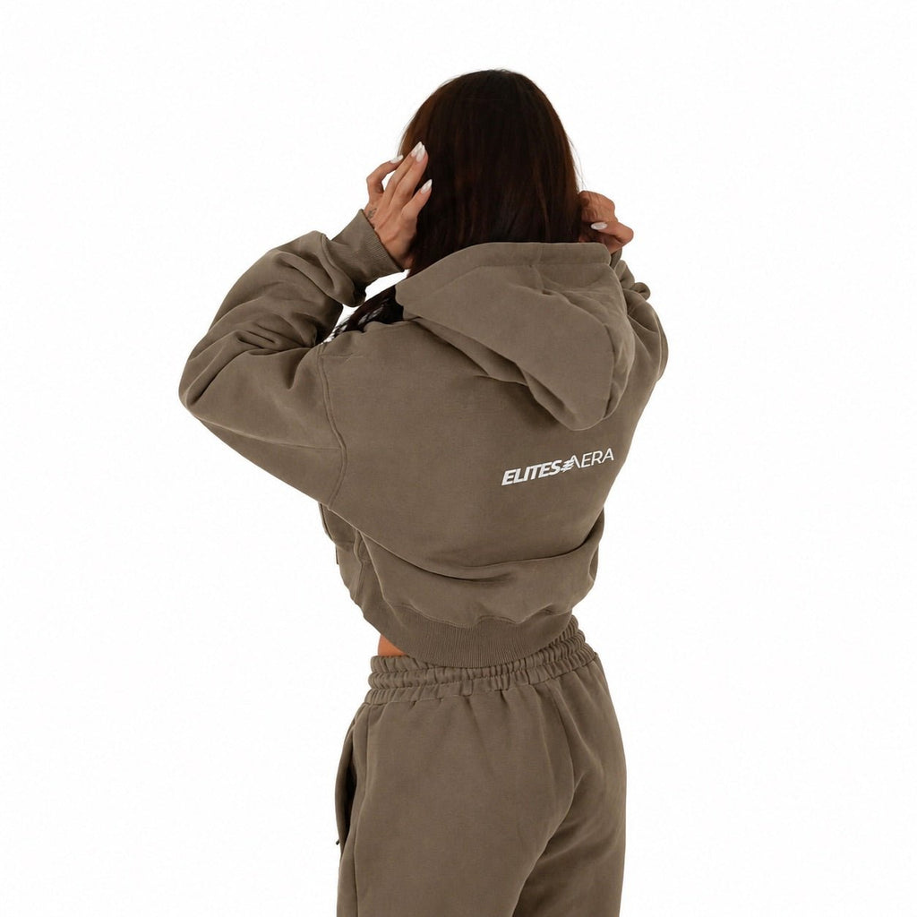 Onyx Aera Cropped Hoodie - Elites Aera